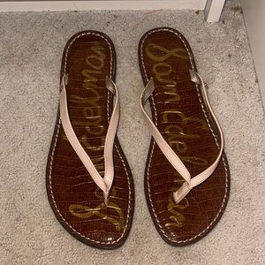 Sam Edelman Brown and Cream Sandals